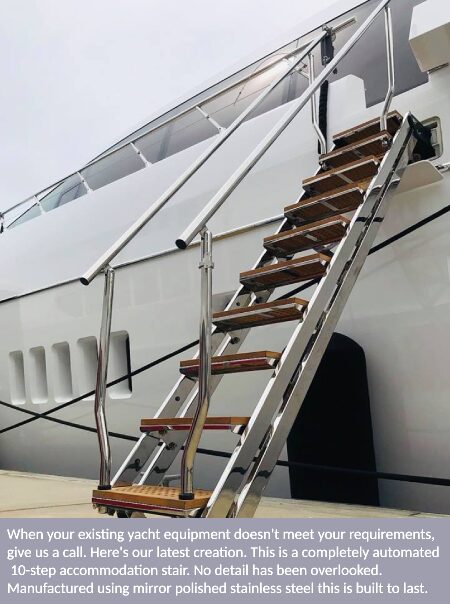 stairs on a yacht