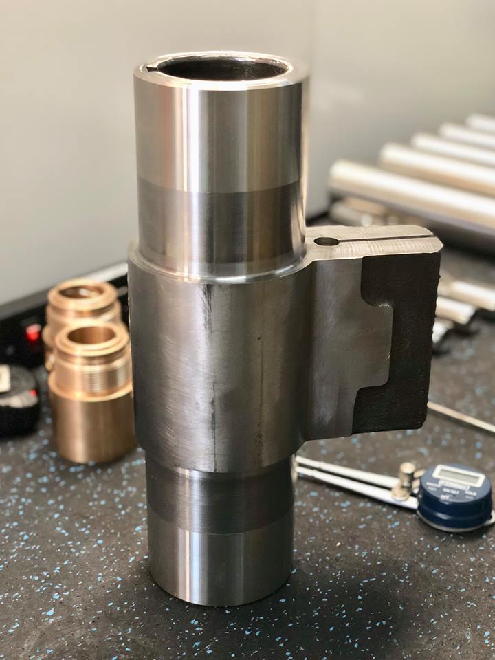 Stainless steel sleeve on an actuator shaft